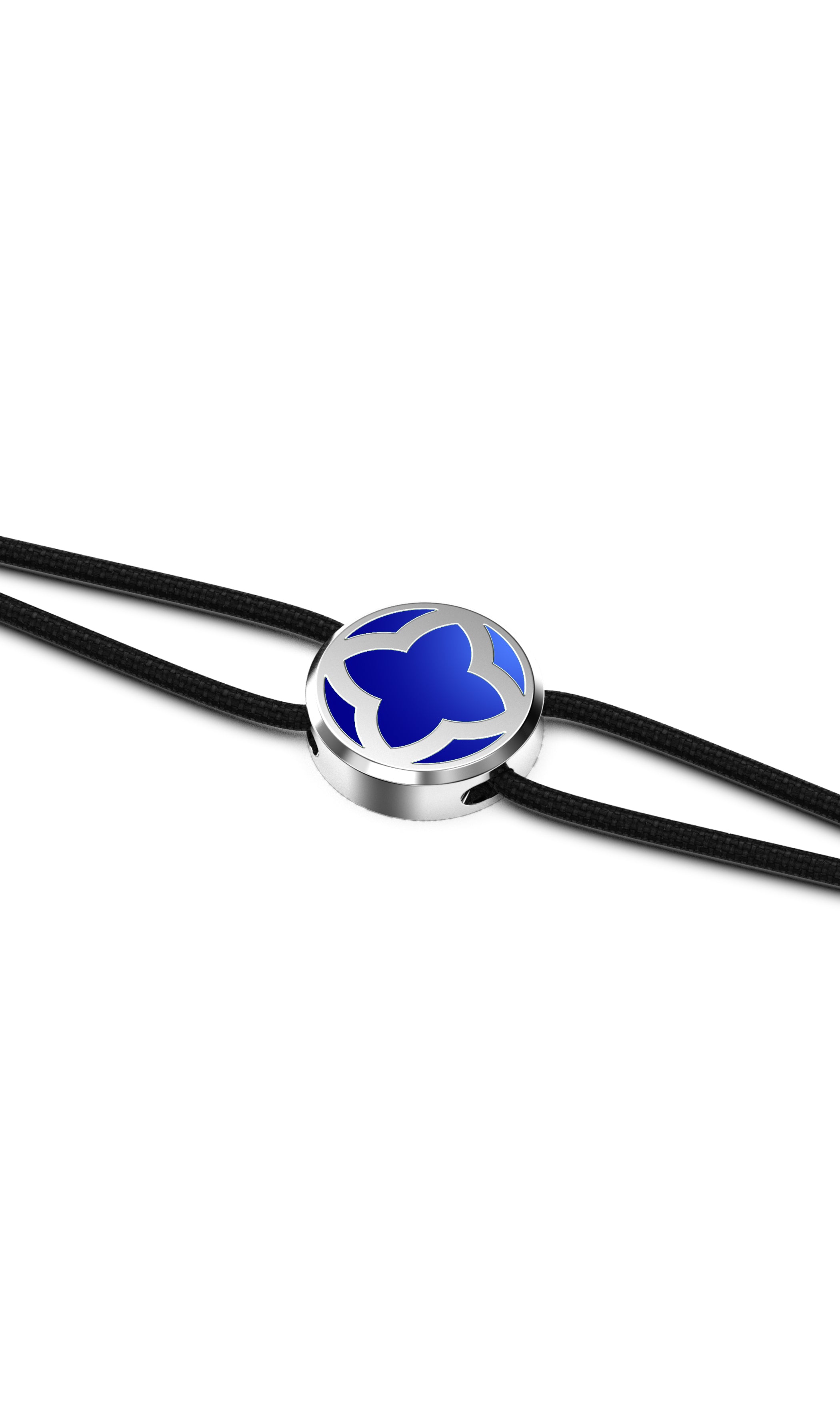 Bracelet Astral Rond Bleu en argent
